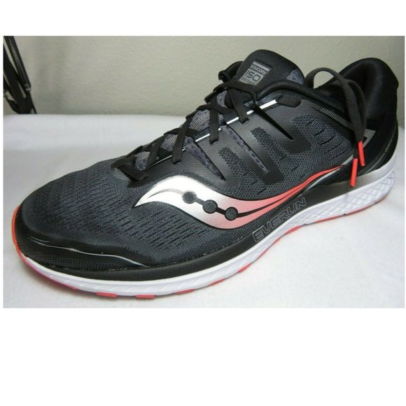 Saucony Guide ISO 2 Running Shoes Orange Black - Picture 10 of 11